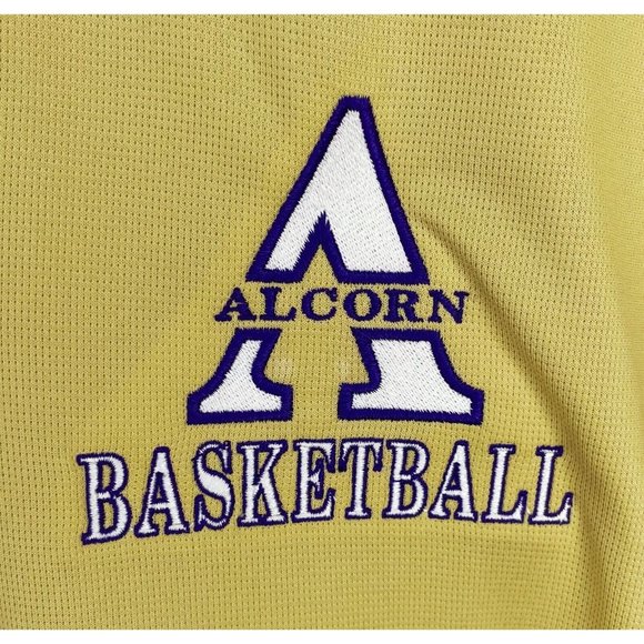NWT Alcorn State University Braves Basketball Gold Men’s XL Polo Shirt HBCU - Picture 2 of 5